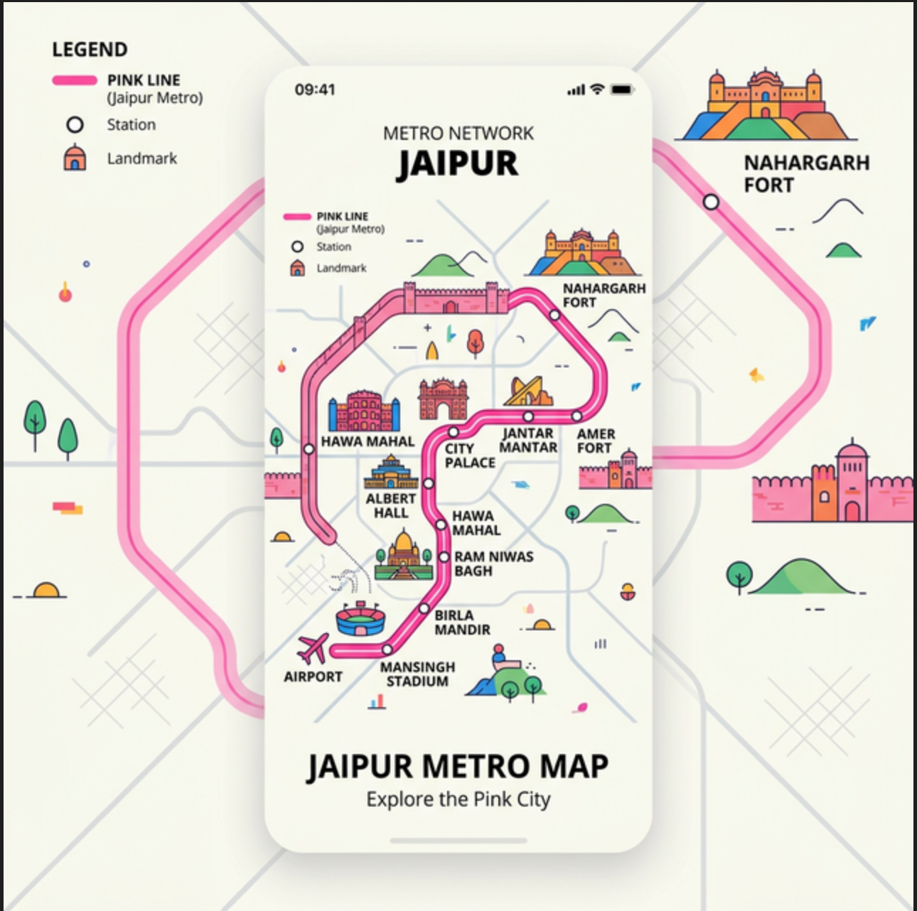 Jaipur Ride (Metro) screenshot